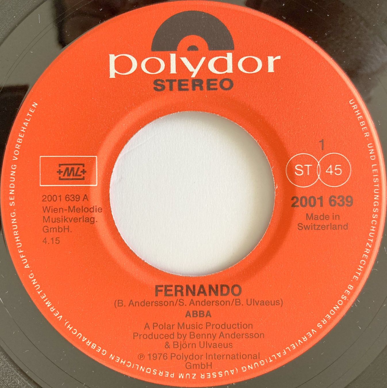 Schallplatten: ABBA - FERNANDO – Gebraucht aus Bottens von hotter-than-hell 2