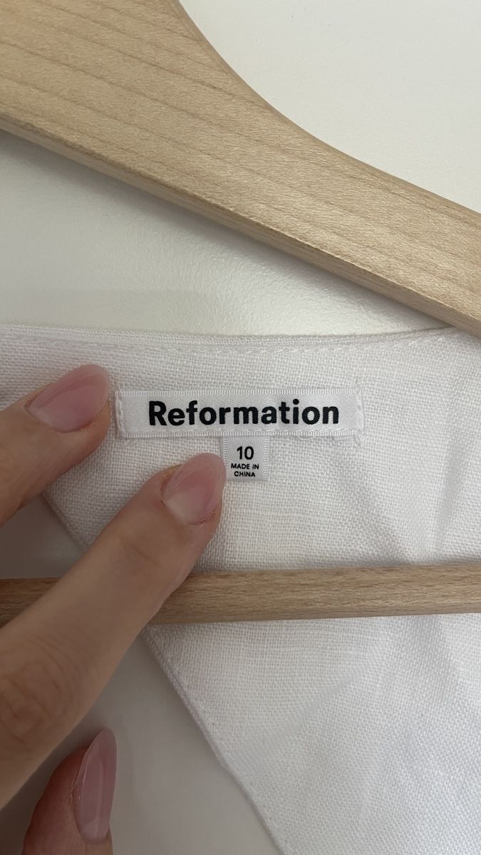 Reformation Top: Reformation Cora Leinen Top Gr. 10 – Nuovo (secondo la descrizione) da Lausen venduto da sim_hgp6 1