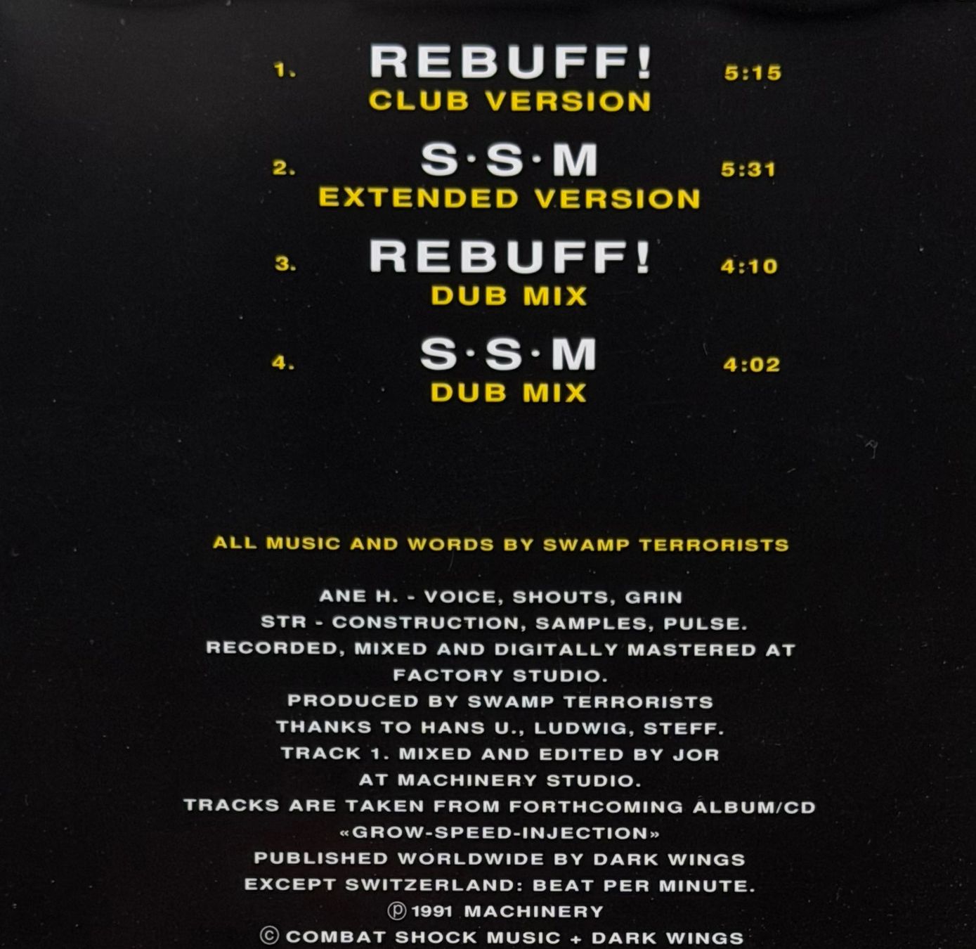 CDs: Swamp Terrorists / Rebuff! (Maxi Single) – Gebraucht aus Näfels von rottabi 1