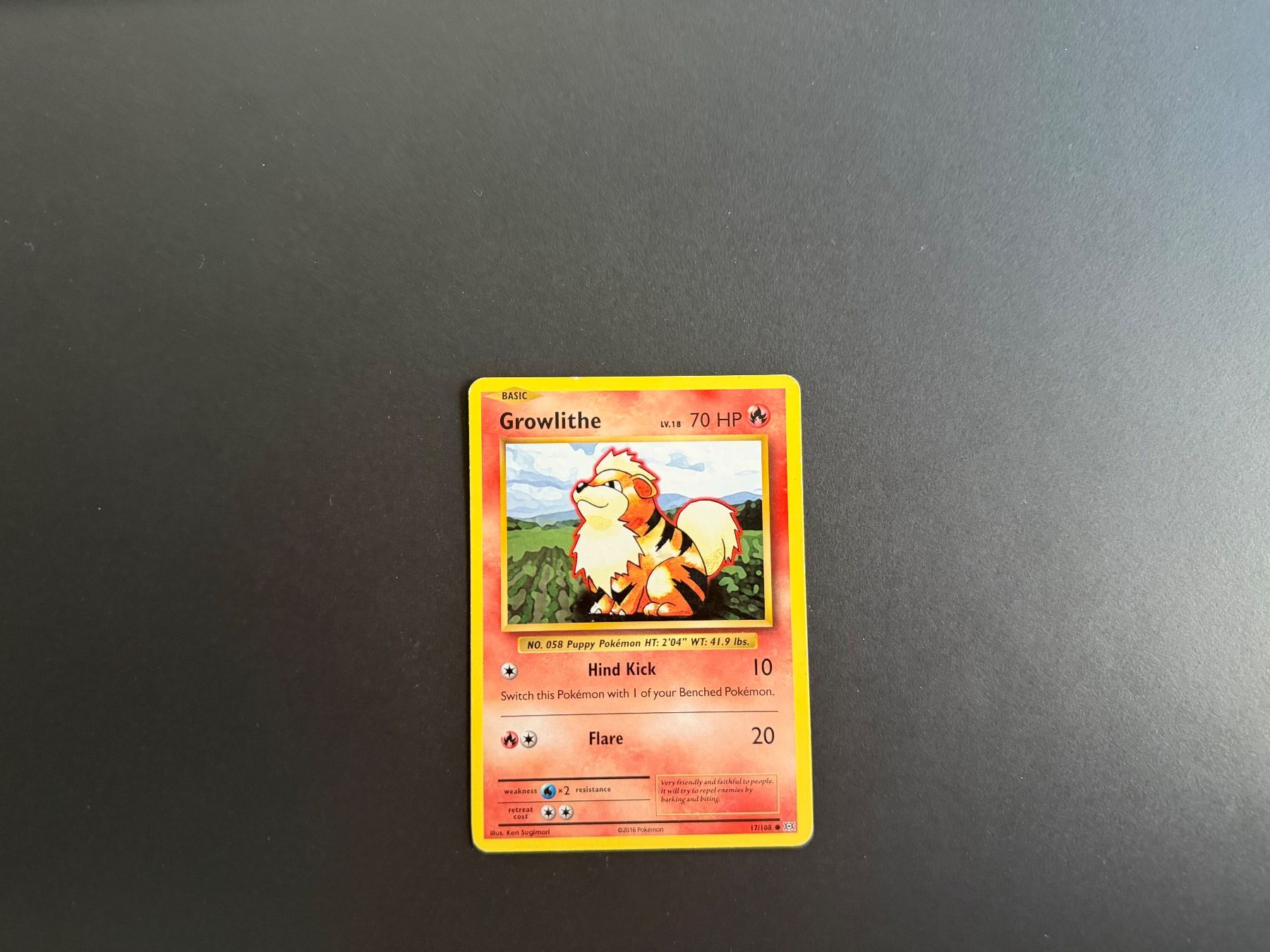 Pokémon Sammelbilder & Trading cards: Growlith 17/108 – Gebraucht aus Zürich von mountainwizard00