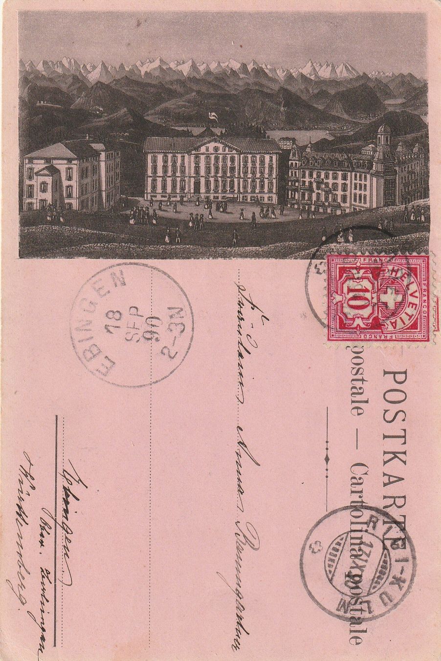 Cartoline postali: Rigi Kulm Litho – Usato da Rorschacherberg venduto da fratovi2