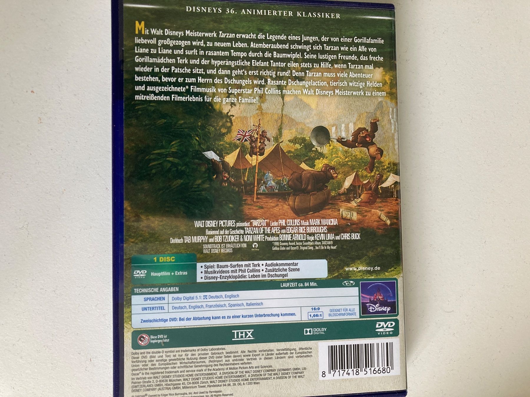 Tutti i DVDs: Disney Tarzan DVD – Usato da Zürich venduto da Frangipan23 1