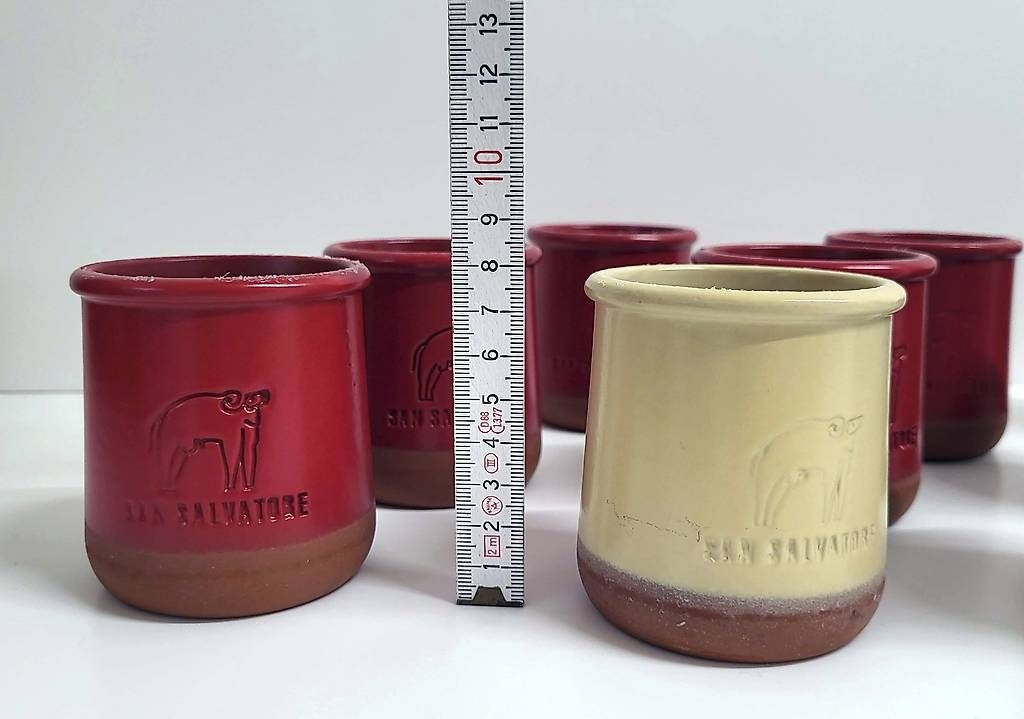 Tazze: 12 Terrakotta-Becher – Usato da Lugano venduto da Mavvatteloapesca 1