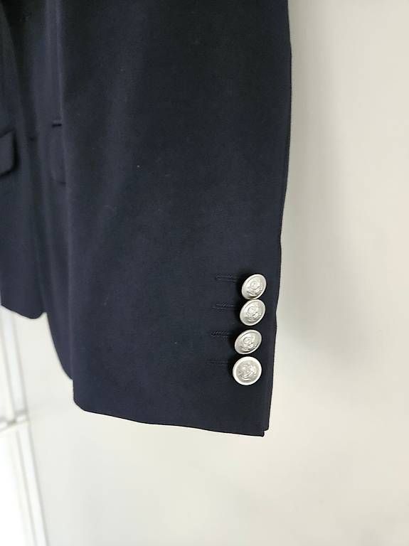 Jacken: Navy Blazer Wolle mit silber Knöpfen 46/S – Gebraucht aus Basel von nav_h662 4