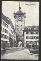 Baden Stadtturm mit Hôtel Engel