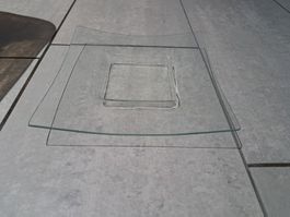 Gonis Glasschale Eckig 25x25x3,5cm NEU