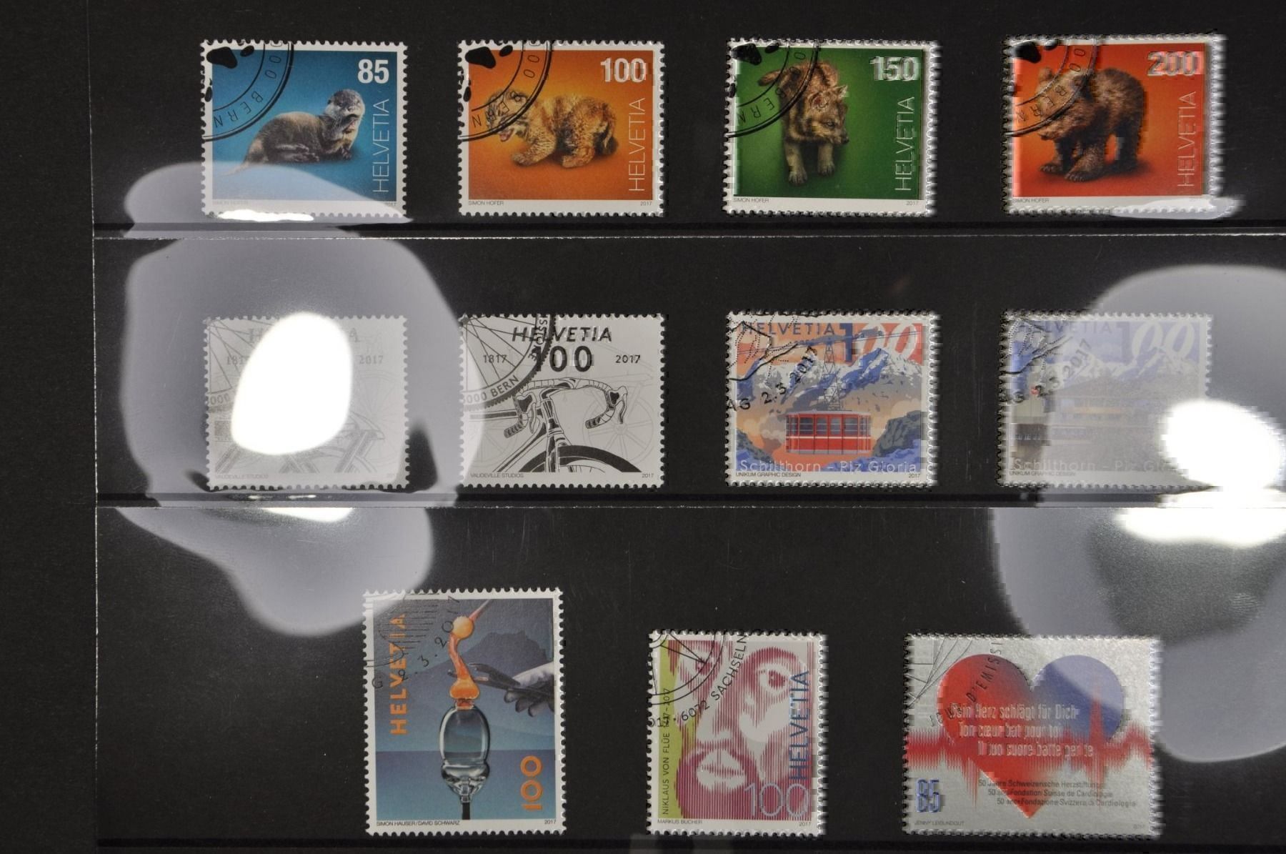 Alle Briefmarken: 2017 Teiljahresserie gestempelt – Gebraucht aus Wolfhalden von Zinauktion