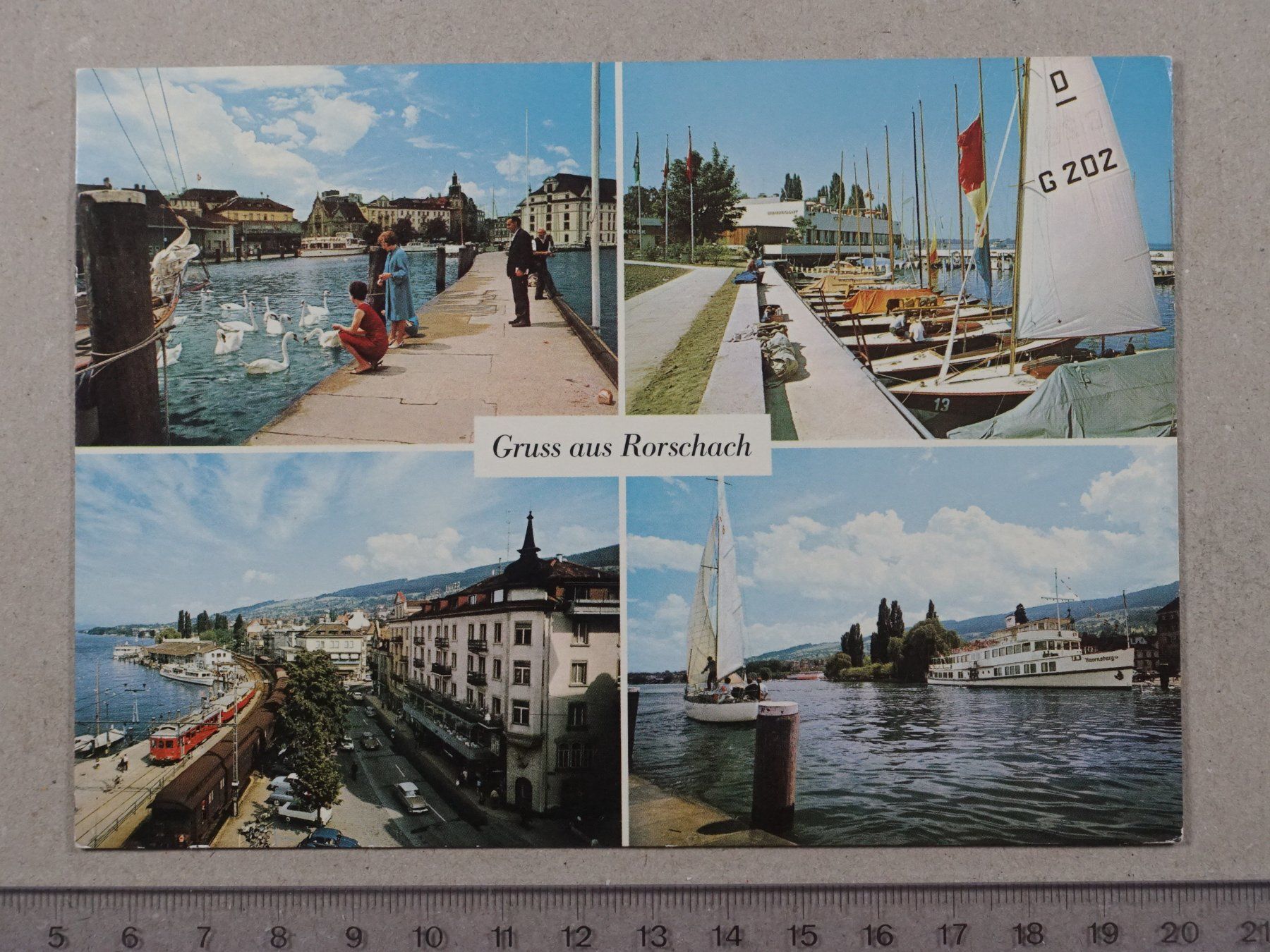 Cartoline postali: Rorschach, 1973 – Usato da Lenzburg venduto da fh1