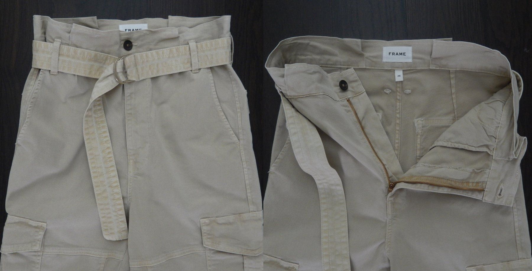 Pantalons: Orig. FRAME Paperbag-Cargohose Gr. 36 – D'occasion à Tuggen par vivira 7