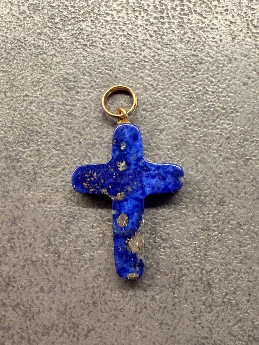 Ciondoli: Pendentif croix Lapis Lazuli et or  – Nuovo (secondo la descrizione) da Onex venduto da mou_x2gr