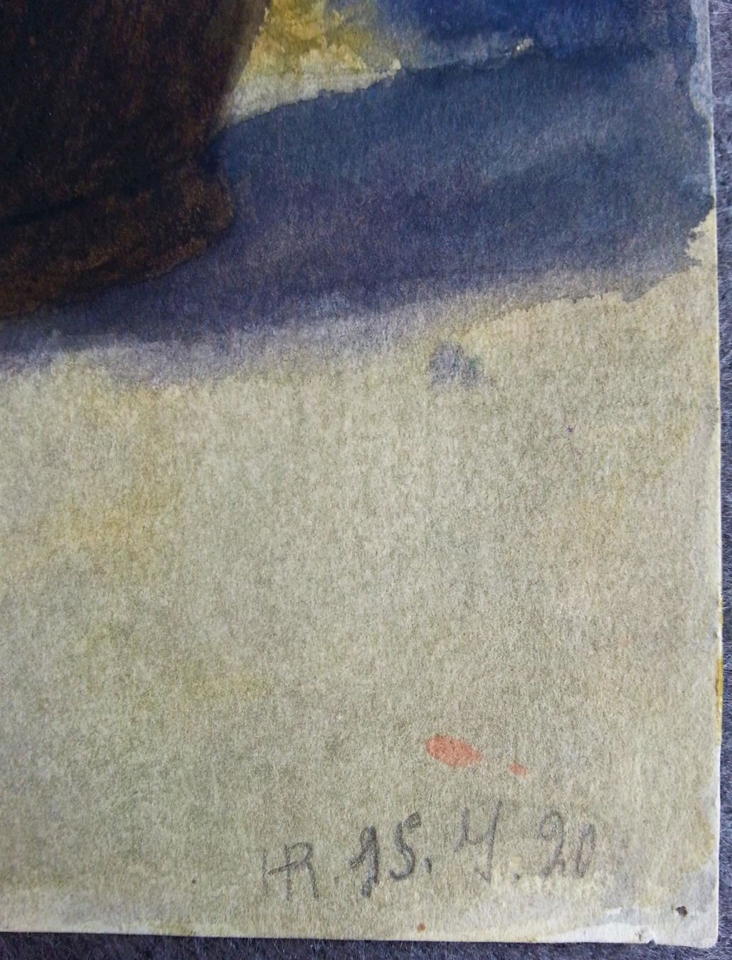 Dipinti: Bild Gemälde Aquarell: Weinkrug, 1920 – Usato da Oberriet SG venduto da ganesh435 1
