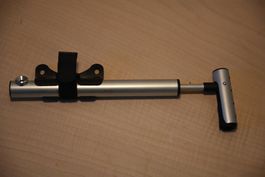 Fahrradpumpe XLC silbern kompakt neuwertig