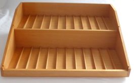 Holz-Ständer Nr. 3 für ätherische Öle 5 ml + 10 ml