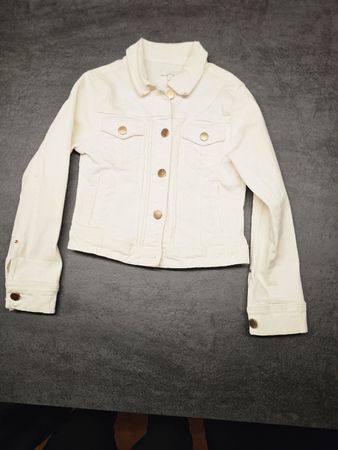 Jeans Jacke weiss 5-6 Jahre