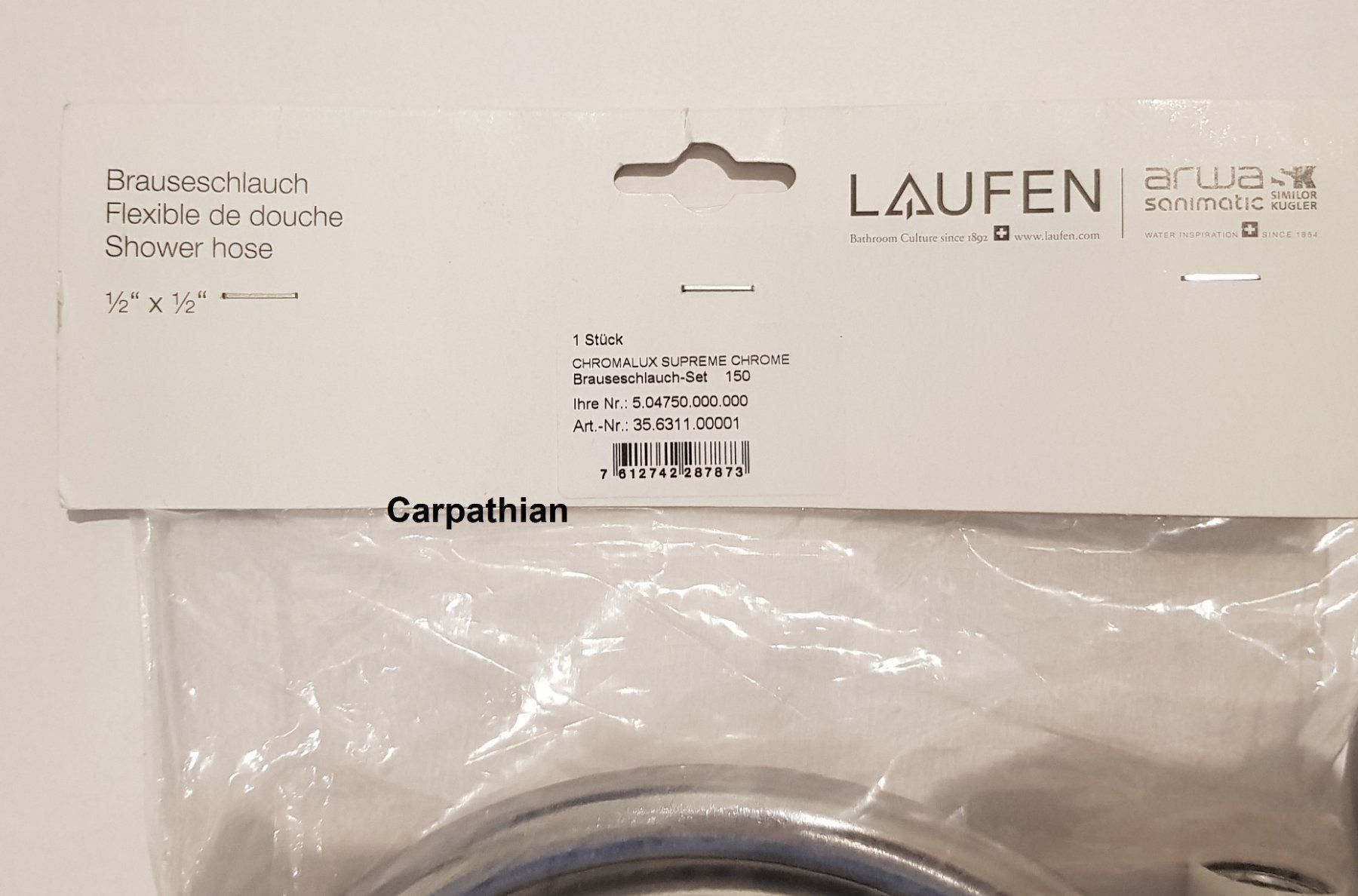 Soffioni doccia: Dusch-/Badeschlauch- und Brause Set – Usato da Unterlunkhofen venduto da Carpathian 2