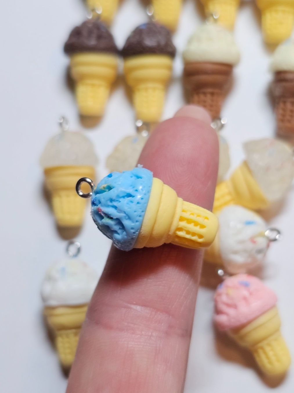 Schlüsselanhänger & - bänder: Schlüssel Anhänger Eis Basteln Perlen Kette lampwork – Neu (gemäss Beschreibung) aus Riedt b. Erlen von Gottestraene 3