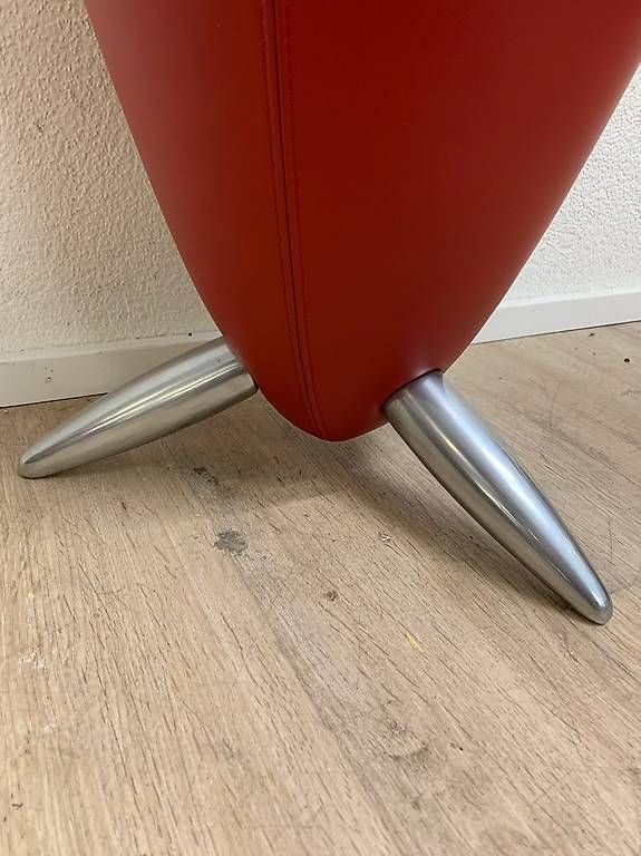 Leolux Tabourets: Leolux Designer Hocker Leder Rot mit Stauraum – D'occasion à Obernau par Arche_Noah_Brocki 4