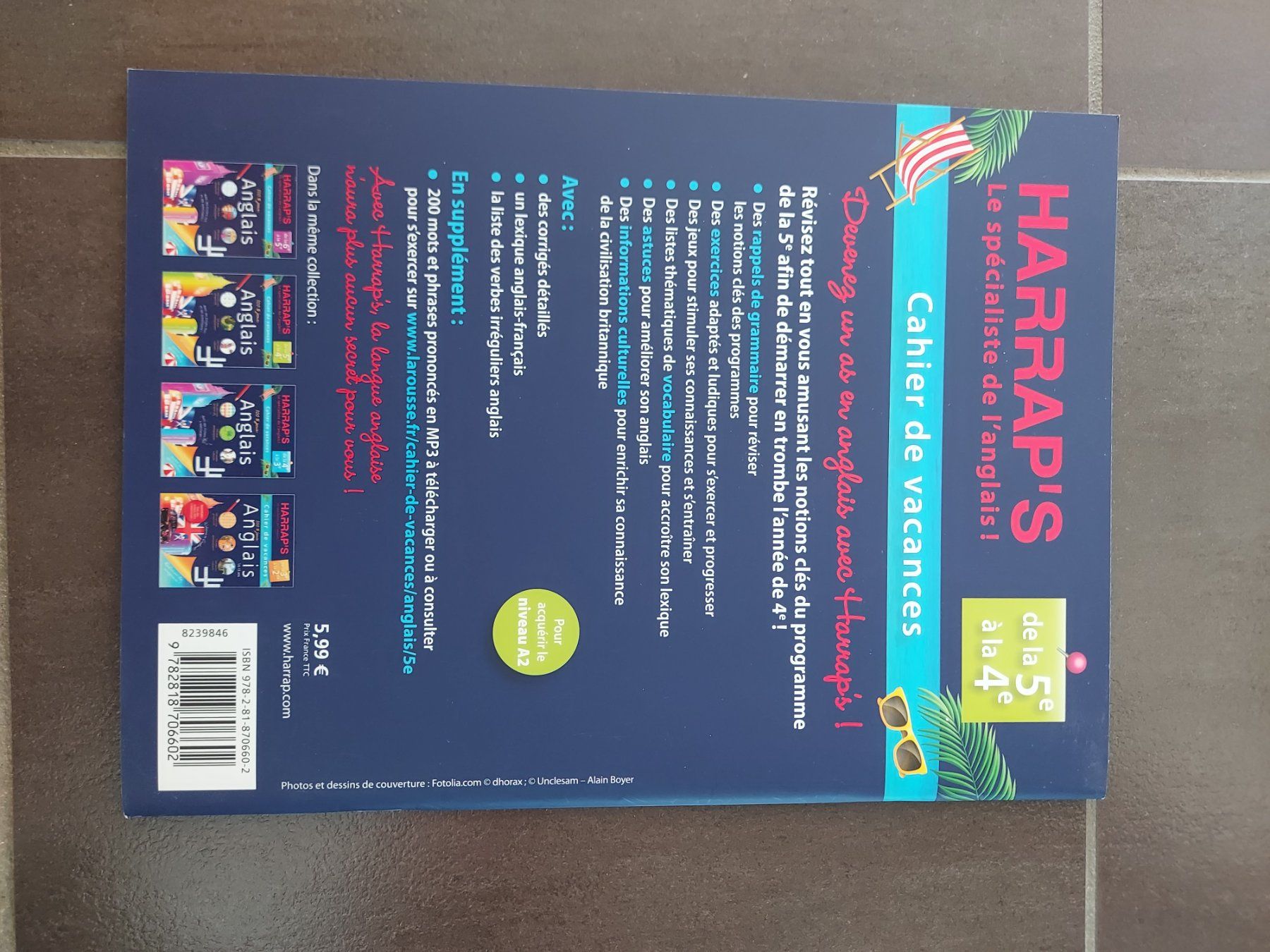 Libri: Cahier de vacances anglais niveau A2 – Nuovo e nell'imballaggio originale da giez venduto da sylronorid 1