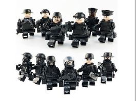 12 SWAT SPEZIAL SOLDATEN - KLEMMBAUSTEINE MINIFIGUREN