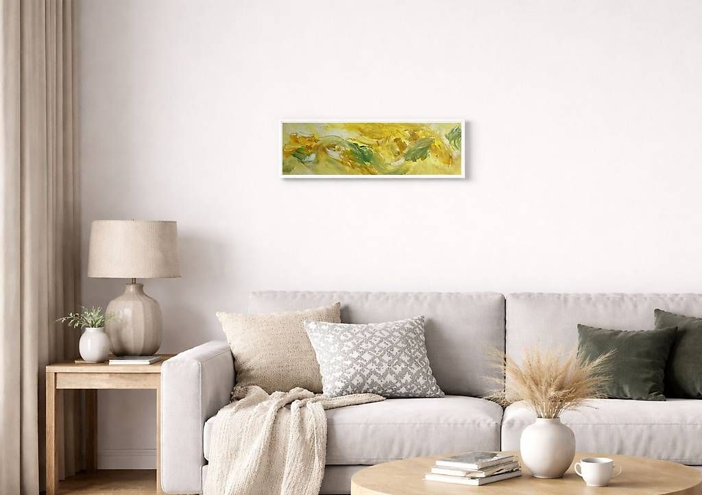 Dipinti: Acrylbild 20x60cm "Zitronengras" – Nuovo e nell'imballaggio originale da Urdorf venduto da manuela4 1