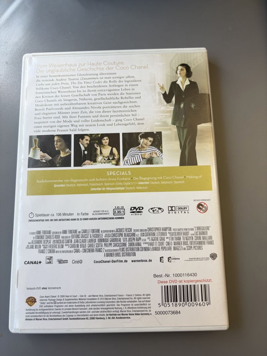 Tutti i DVDs: Coco Chanel - Der Beginn einer Leidenschaft, DVD – Usato da Bern venduto da dalmaxxi 1