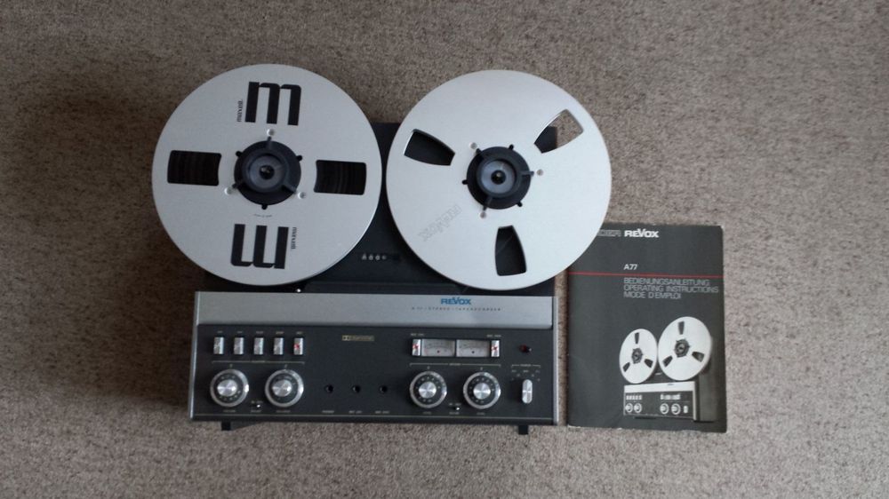 ENREGISTREUR DE BANDE 4 pistes Revox B77 MKII bobine à bobine basse
