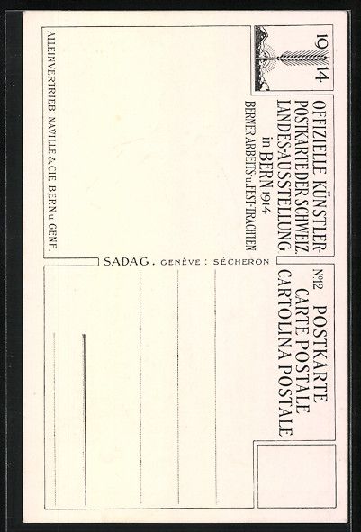 Cartoline postali: Bern, Schweizerische Landes-Ausstellung  – Usato da Berlin venduto da bartko-reher 1