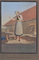 Zug Tracht altkoloriert