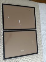 2x Bilderrahmen schwarz rechteckig
