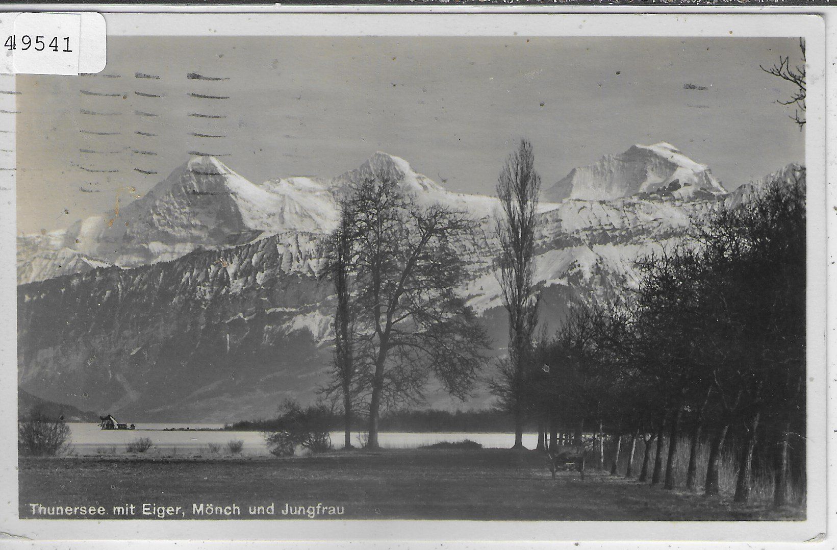 Cartoline postali: Thunersee mit Eiger, Mönch und Jungfrau – Usato da Ettingen venduto da Kartenplanet