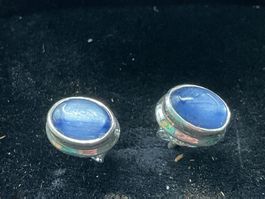 Ohrstecker klein und fein, SS mit Kyanit