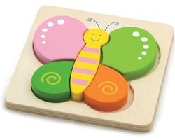 Neuware 50-70% SALE 🛒 SCHMETTERLING Baby-Holzpuzzle