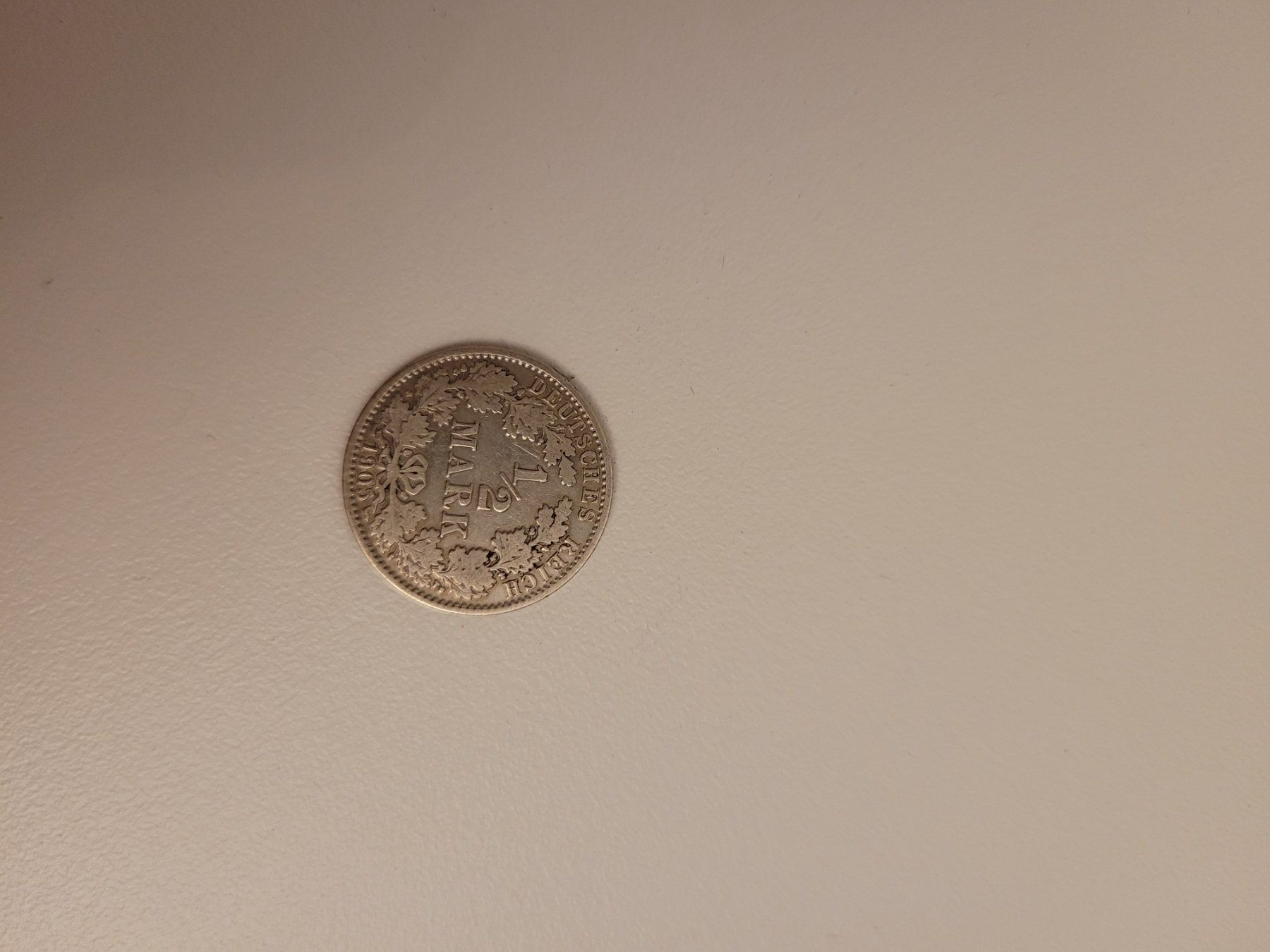 Tutti le monete: Dt. Reich 1905 A 1/2 Silbermark – Usato da Inwil venduto da Flower2325