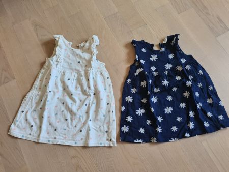Lot de 2 robes d été H&M 9-12 mois / 80cm