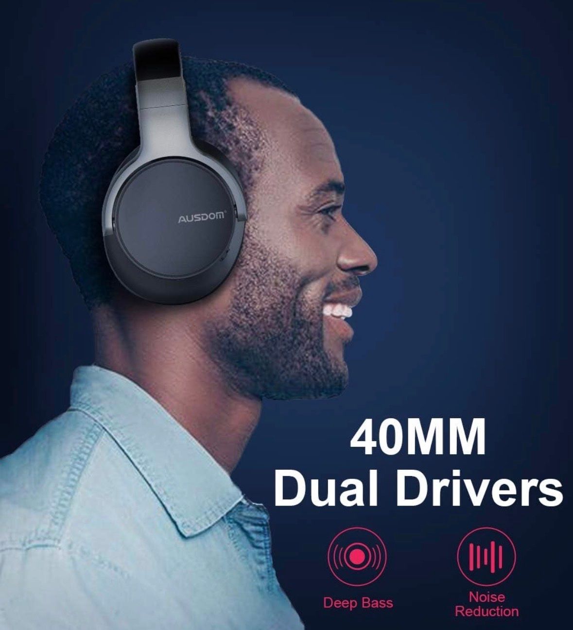 Casques audio: AUSDOM ANC Kopfhörer schwarz NEU – Neuf avec emballage d'origine à Ballwil par AyngaMarket 2