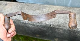 antikes geschmiedetes ZIEHMESSER L 31cm unleserlich punziert