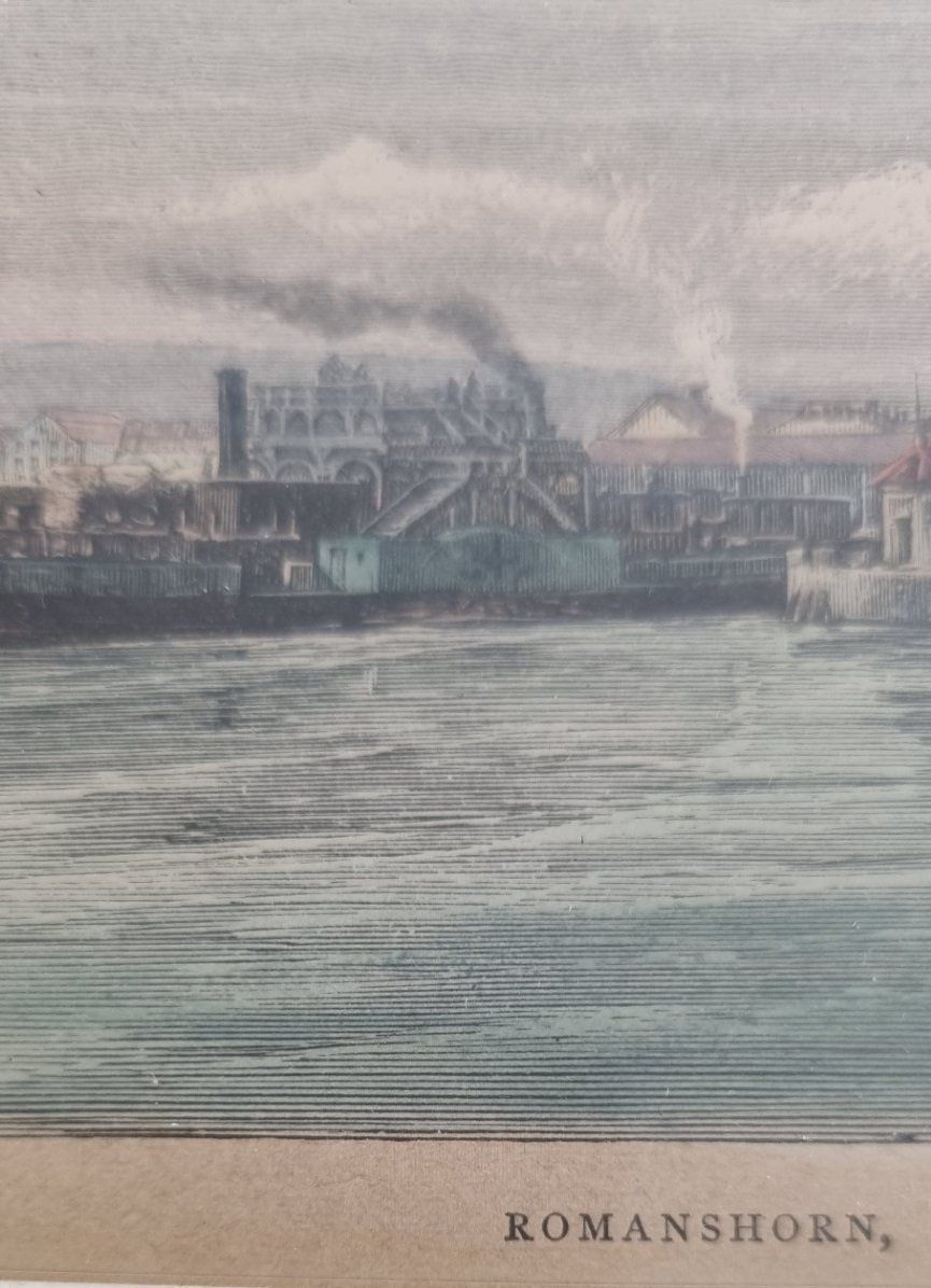 Stiche: Colorierter Stich Romanshorn am Bodensee – Gebraucht aus Flums von Flumsantik 3