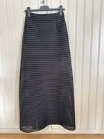 Jupe longue Maje noire transparente T36 élégante chic soirée