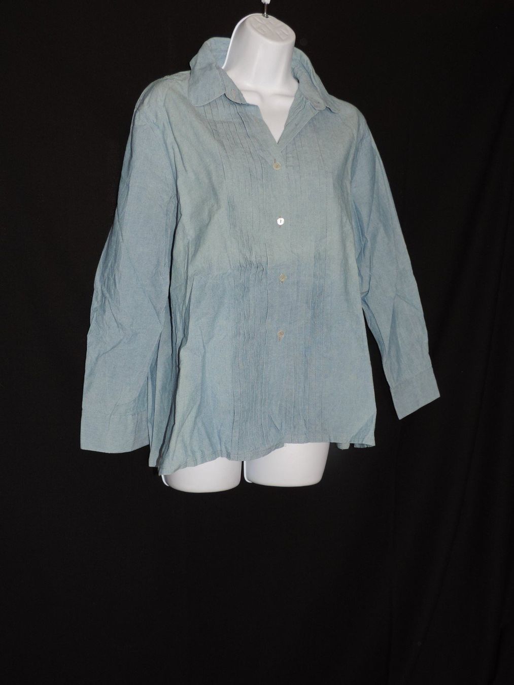 Camicette: chemise jeans bleue claire Pupa – Usato da Genève venduto da Axelle333 4