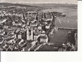 Zürich Flugaufnahme Zaugg 1955