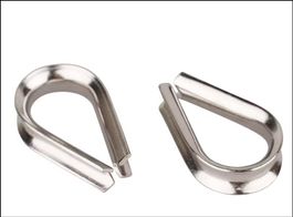 2 Stk. Kauschen INOX für Drahtseil 6 mm. Gratis Zustellung!
