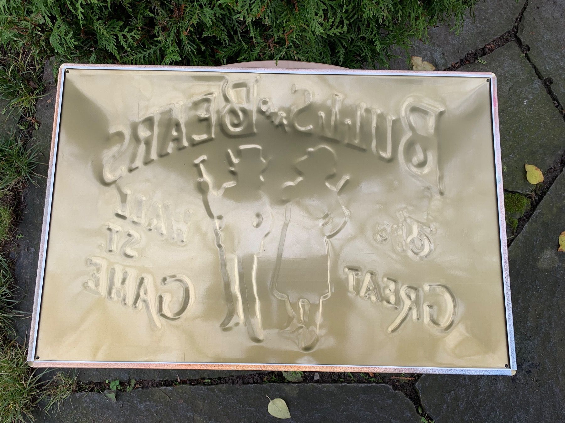 Insegne: seltenes Bulls and Bears Blechschild – Usato da Feldbach venduto da Olive1 7