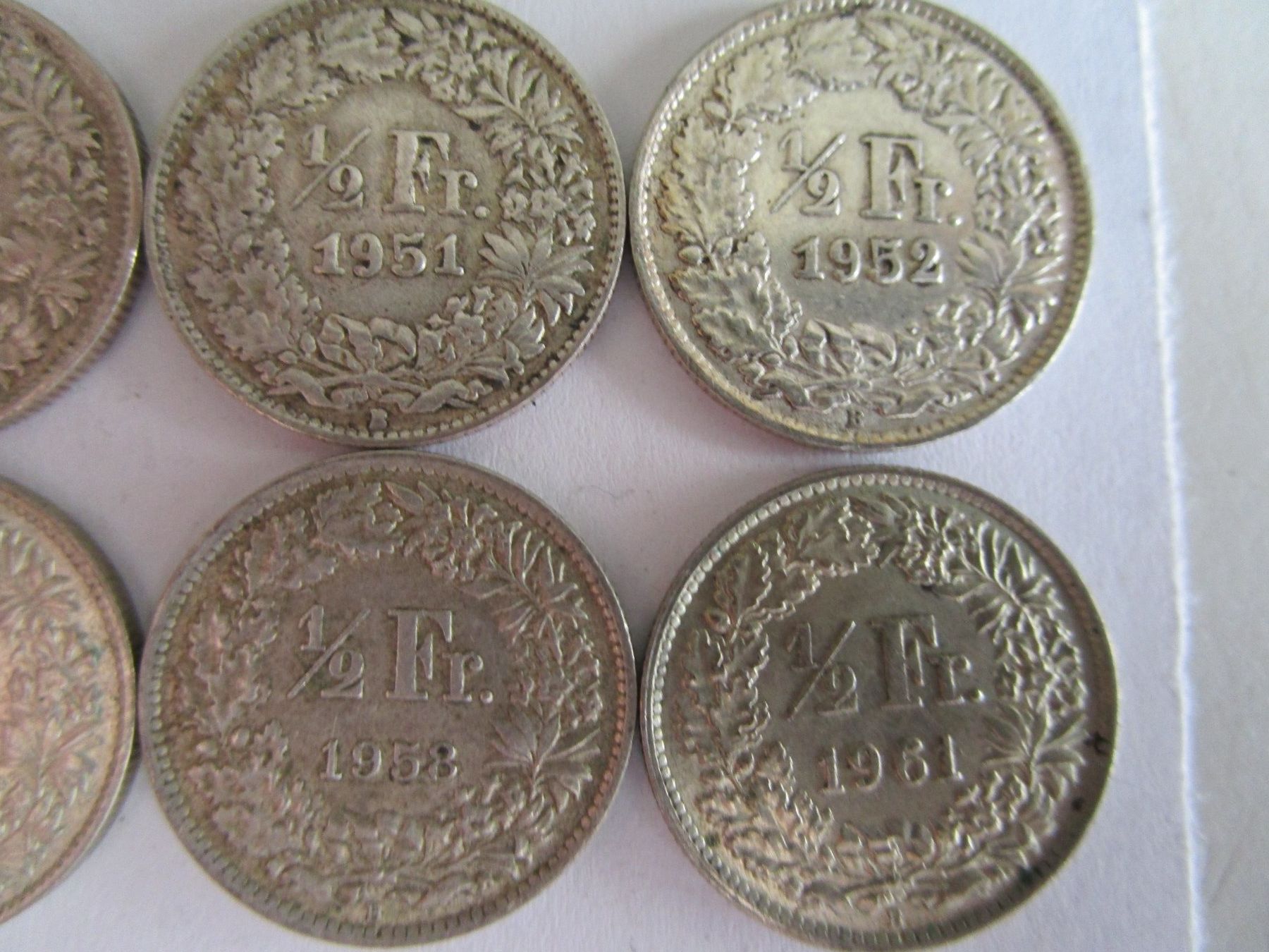 Toutes les monnaies: 10 x 1/2 Franken  Silber – D'occasion à Heimberg par Lupo57 2