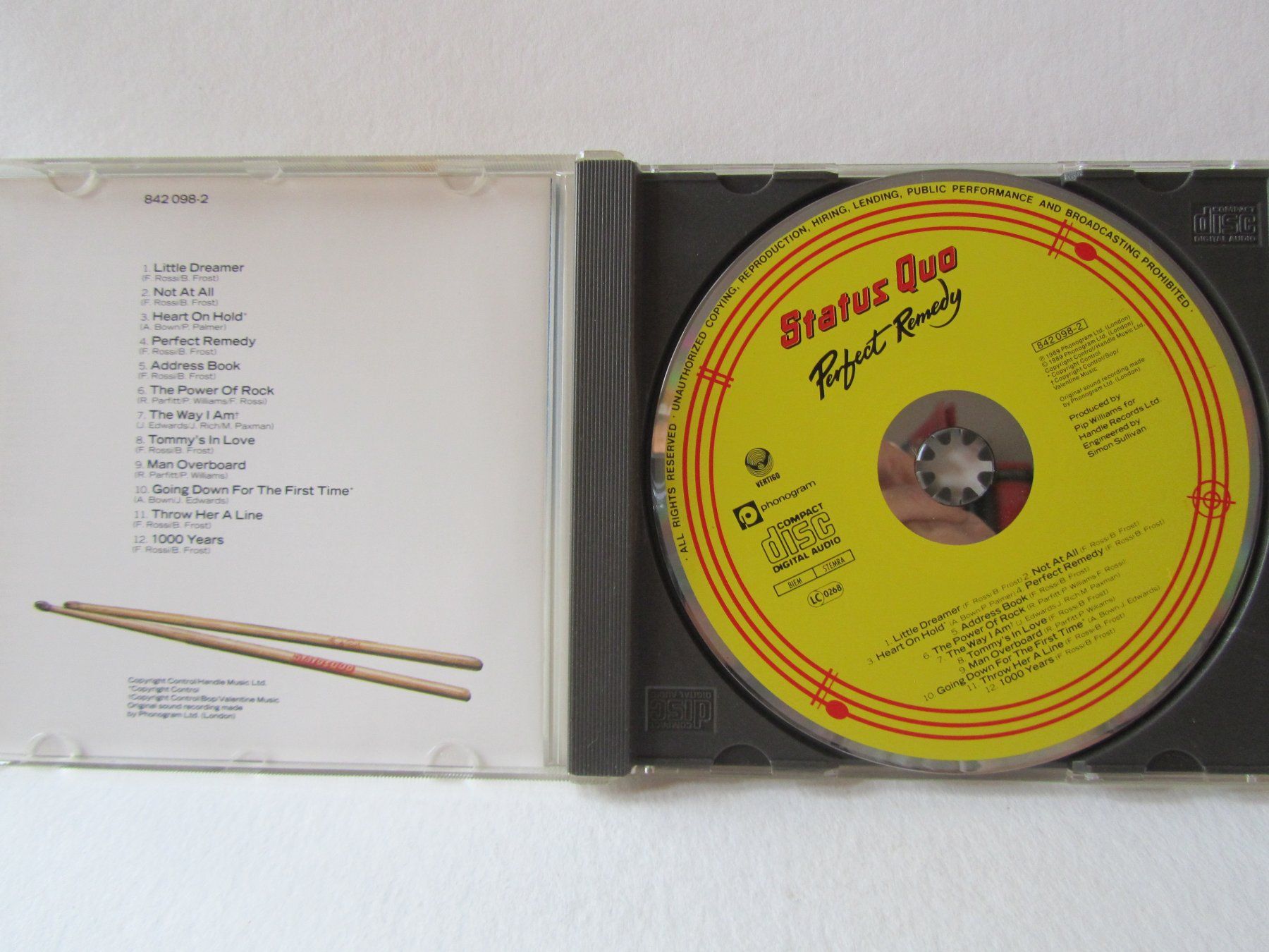 CDs: CD Status Quo, Perfect Remedy – Gebraucht aus Weiningen ZH von dietsch57 2