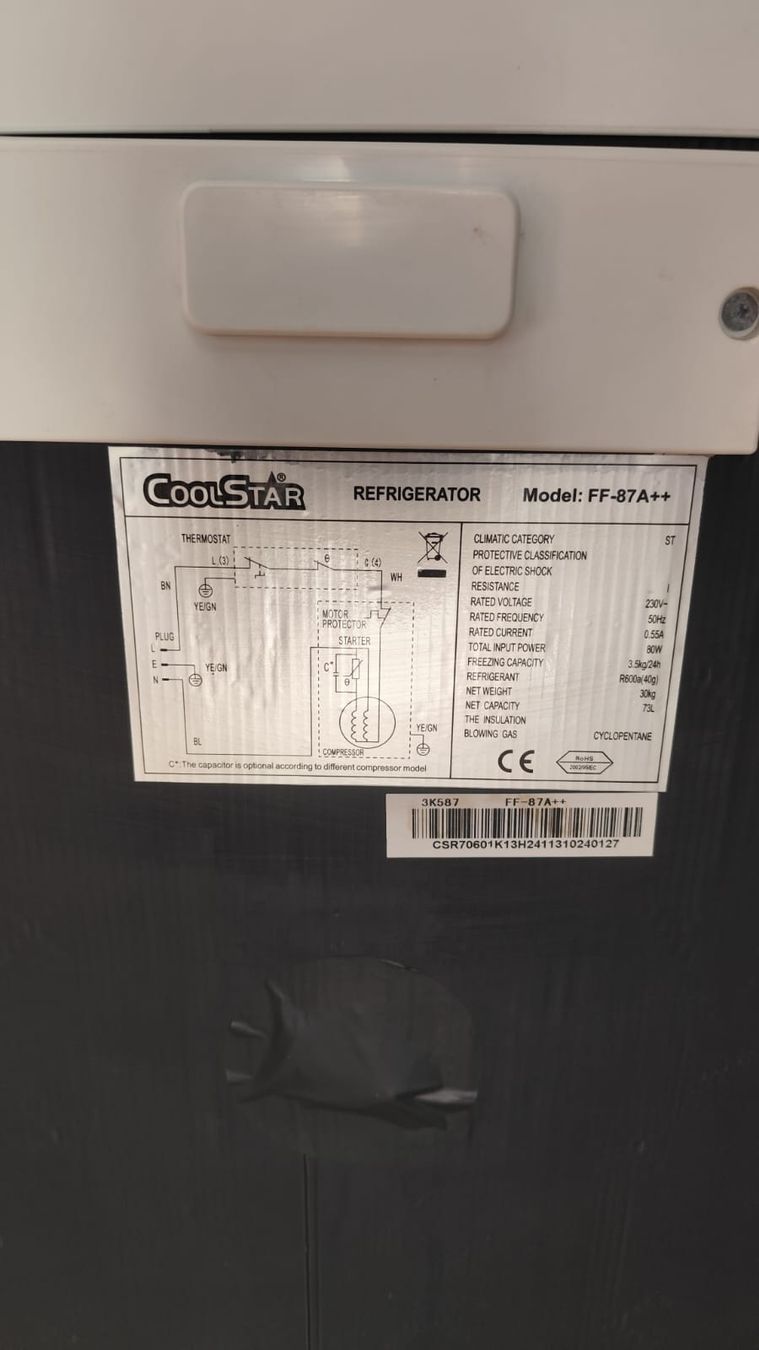 Kühlschrank: Coolstar Refrigerator White, Acceptable Condition – Gebraucht aus Grenchen von 2077 2
