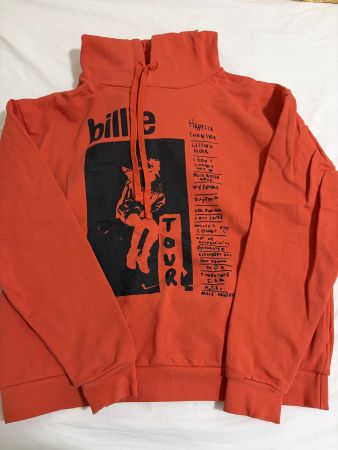 Billie eilish Happier Than ever Hoodie Rot Grösse L