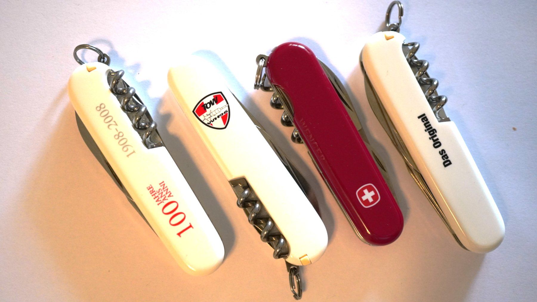Victorinox Coltelli tascabile: 3 x Viktorinox 1 x Wenger Sackmesser – Usato da Worb venduto da worb01 1
