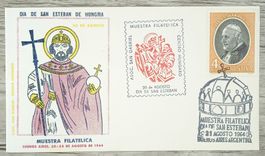 TR13 Enveloppe + Timbre Argentine 1964