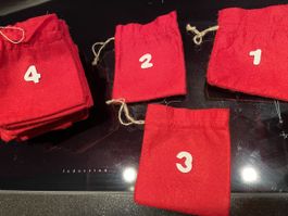 Adventskalendersäckchen zum selbst befüllen