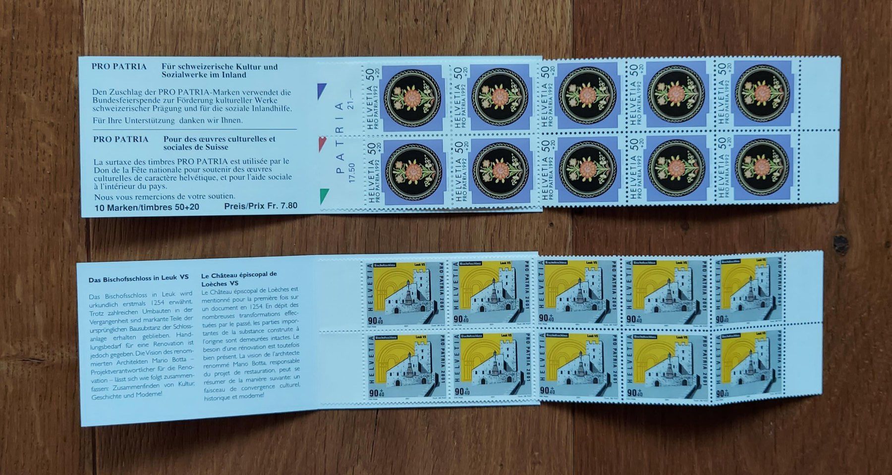 Alle Briefmarken: Postfrisch, gültige Schweizer Frankatur, Pro Patria – Neu (gemäss Beschreibung) aus Heiden von ber_b77f 3